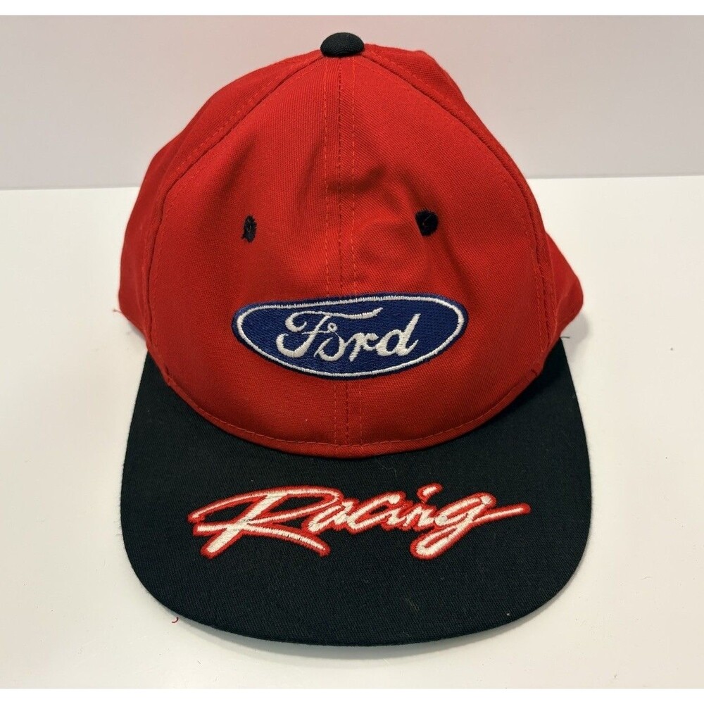 VTG Ford Racing Snapback Ball Cap Hat Nascar Made In The USA